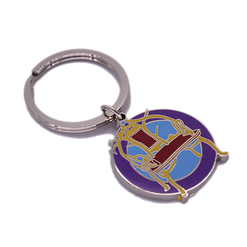 Factory Custom Made Gold Plated Metal Alloy Soft Enamel Keychain Manufacturer Customized High Quality Star Shaped Promotional Keyring