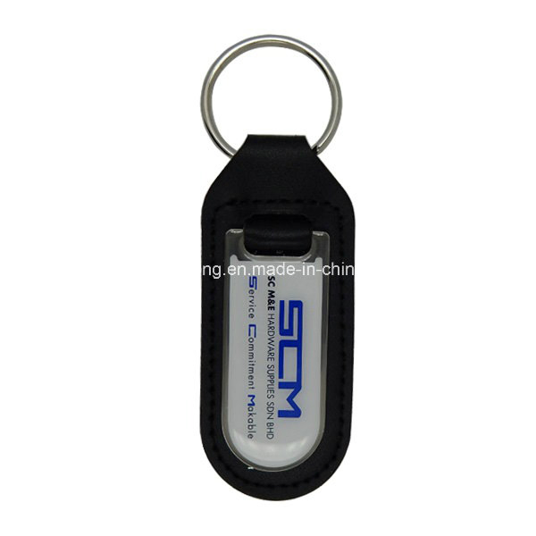 Custom Leather Car Keychain Custom Logo Brown Leather Metal Keychain for Car Keys