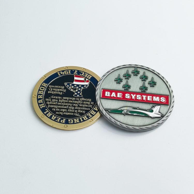 Manufacturer Custom Metal Souvenir Coin Die Casting Enamel Blank 3D Soft Hard Enamel Challenge Coin