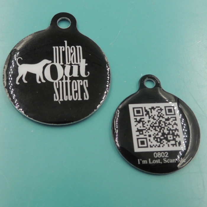 Metal Cheaper Qr Printing Key Tag Logo Key Chain Key Holder (XD03022)