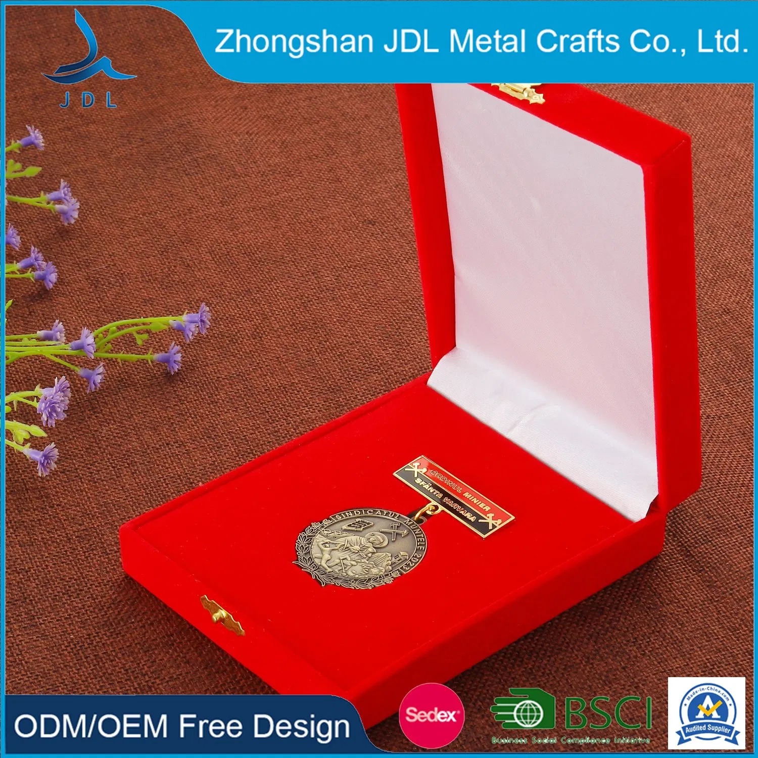 BSCI Factory Customized 3D Sports Gold Commemorative Medallions Medal for Promotion Souvenir Gifts, with Ribbon/Lanyard