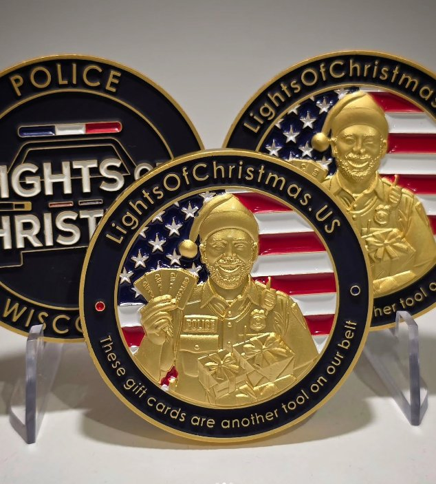 4. High-Quality Hard Enamel Challenge Coins for Police Department