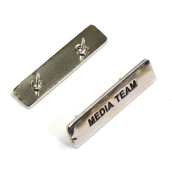 Factory Custom Made Gold Plated Metal Alloy Pin Brooch Manufacturer Customized Soft Enamel Breast Plate Bespoke Company Service Team Nameplate Badge