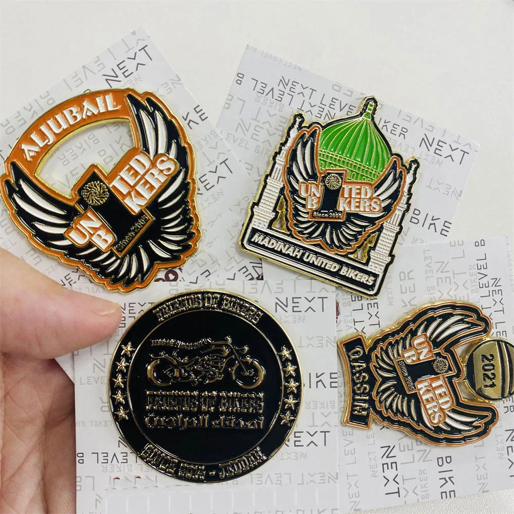 Design Gold Silver Commemorative Coins Enamel Souvenir Zinc Alloy Metal Coin Custom 3D Metal Engraved Challenge Coin Medal