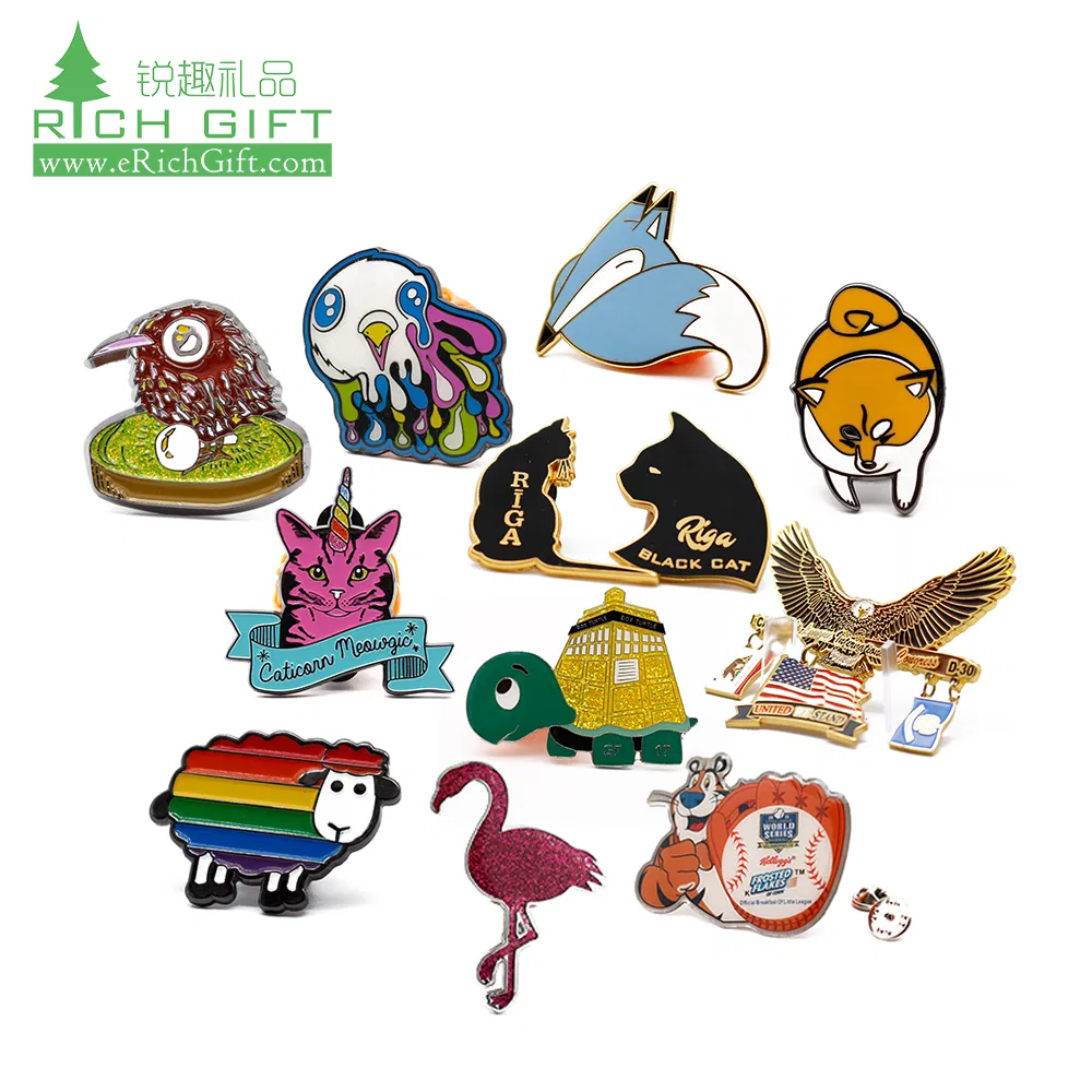 No Minimum Custom Security Embroidery Woven Car Name Tag School Sports Meet Event Silicone Rubber Soft PVC Lapel Pin Metal Enamel Magnetic Button Badge