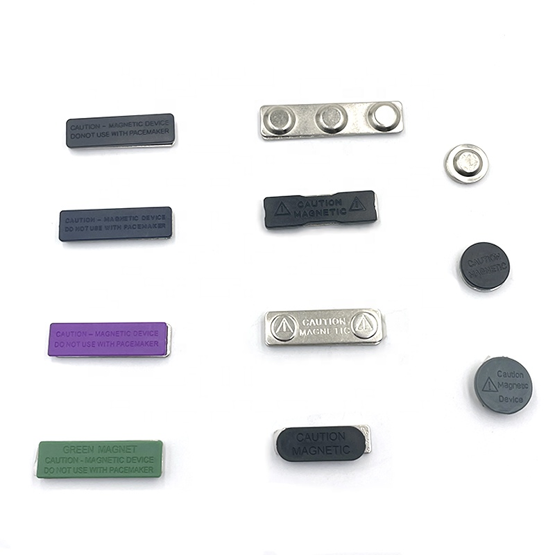 Reusable Name Plates Badge Metal Aluminum Printed Logo Name Tags Badge Holder Sublimation Blank Plastic Magnetic Name Badge