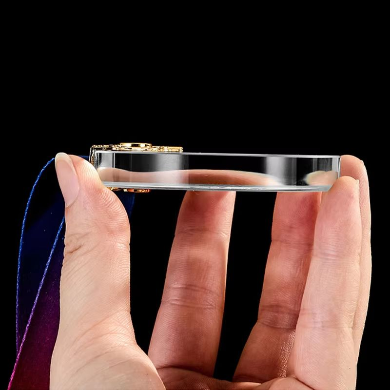 Manufacture Custom Sport Souvenir Award Sublimate Blank Glass Plexy Acrylic Crystal Medal Medallion