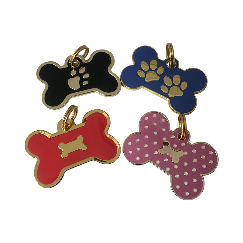 Pet ID Personalized Pet Tags for Dogs and Cats Front &amp; Backside Engraving Various Shapes Colors and Sizes Anodized Aluminum