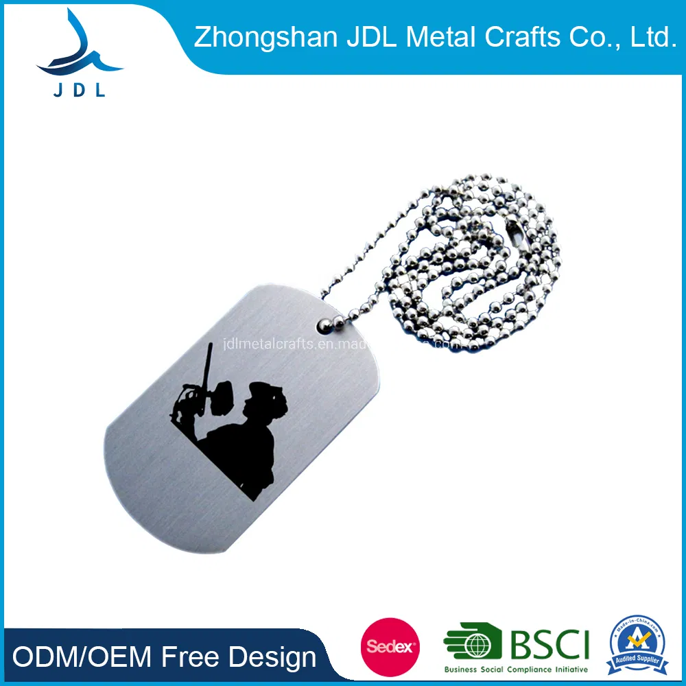 Personalized Necklace Stainless Steel Name Dog Tag Wholesale Custom Sublimation Printer Dog Tag for Pet Dogs Hot Sale Custom Silicone Rubber Dog Tag Silen