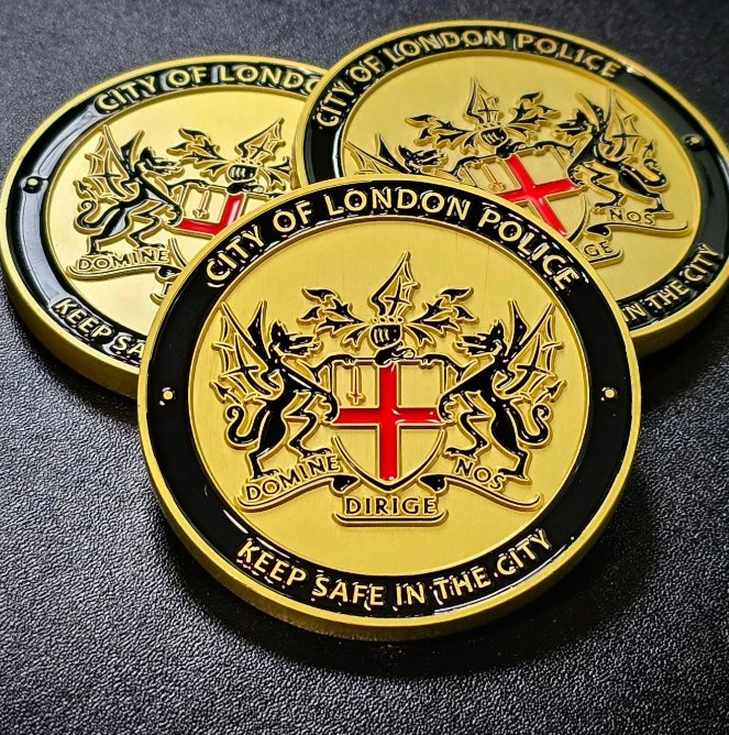 4. High-Quality Hard Enamel Challenge Coins for Police Department