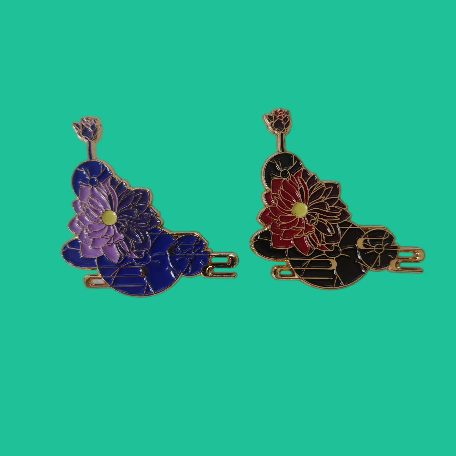 Fine Floral Anime Enamel Lapel Pin Wholesale Bonsai Gift Metal Printed Badge