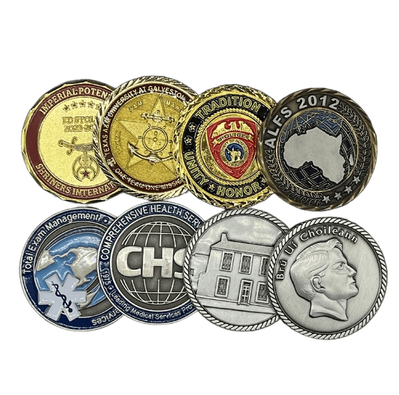 Custom Metal Military Challenge Coin Antique Plating 3D Design Coin for Souvenir