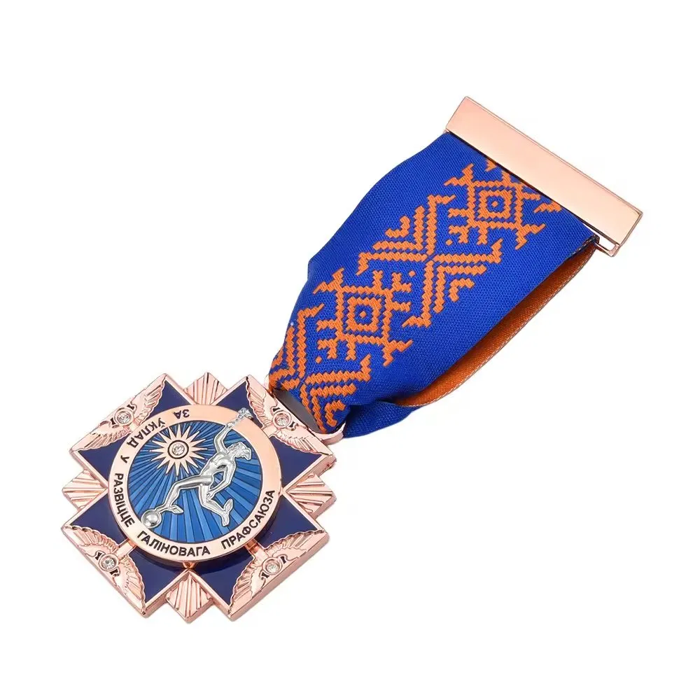 Custom Metal Commemorative Medal Souvenir Emblem Decoration Heroic Honor Chest Badge Medal