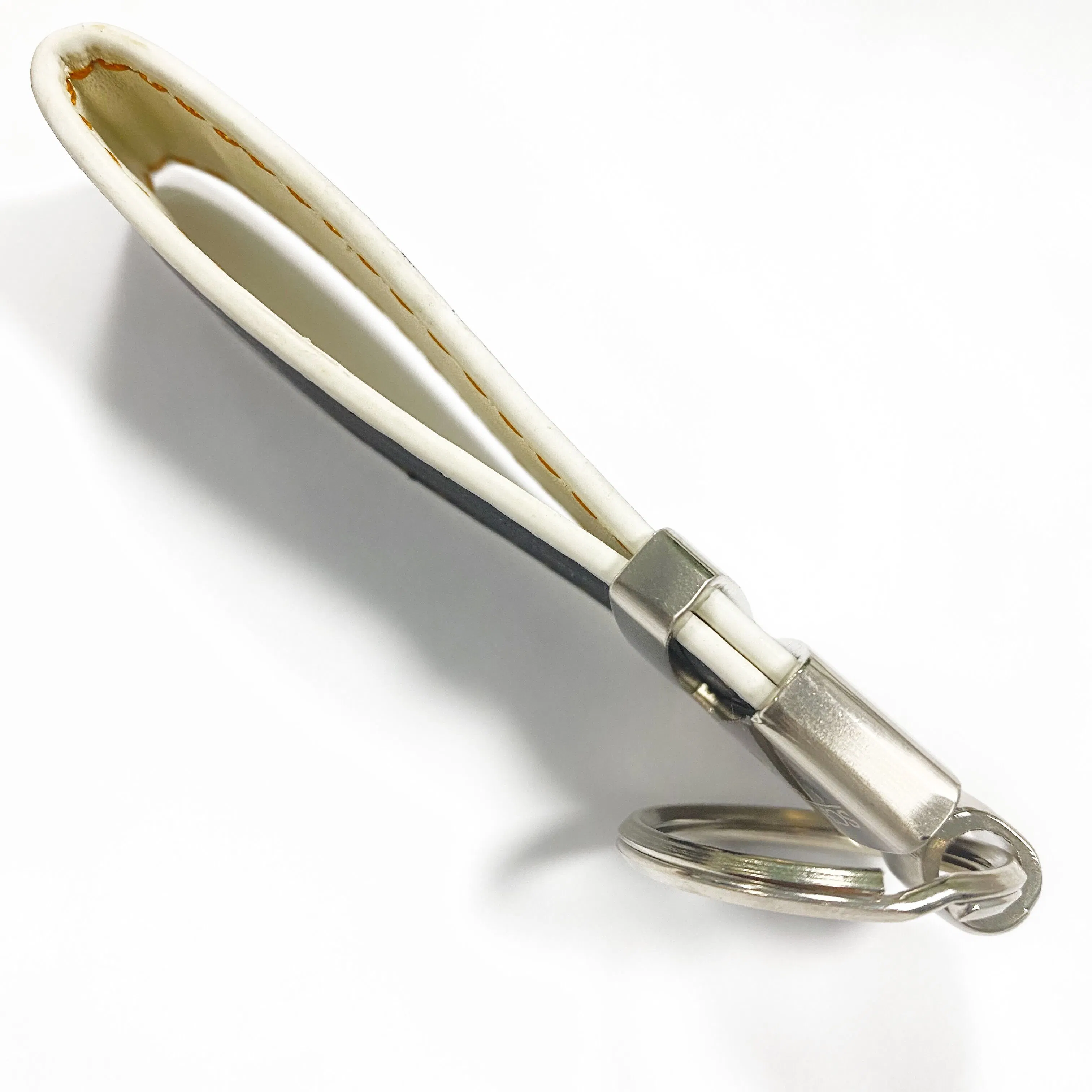 Custom Metal Promotional Gift Engrave Logo Car PU Leather Keychains