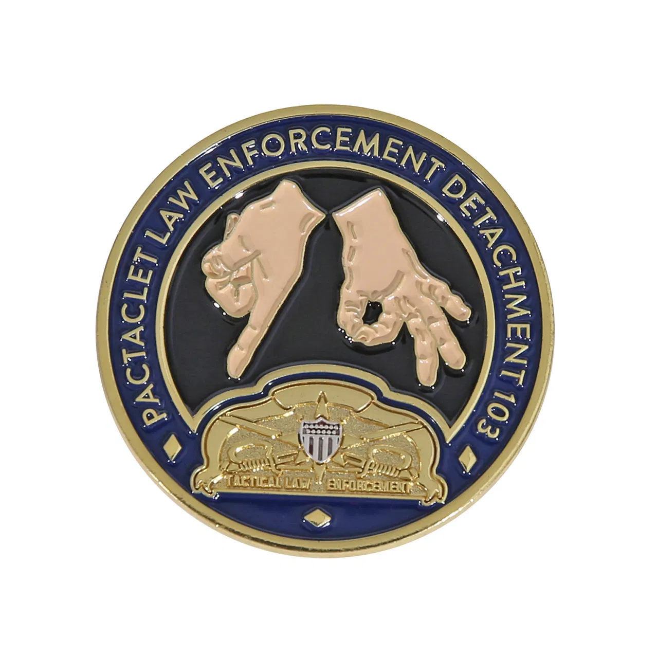 Custom Metal Challenge Coins No Minimum Order K9 Wolf Hard Enamel Challenge Coins