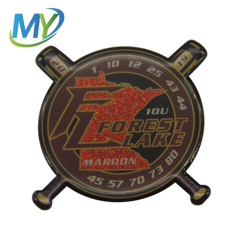 Factory Custom Metal Crafts Customized Cheap Offset Printed Stainless Steel Sports Baseball Topic Lapel Pin Badge