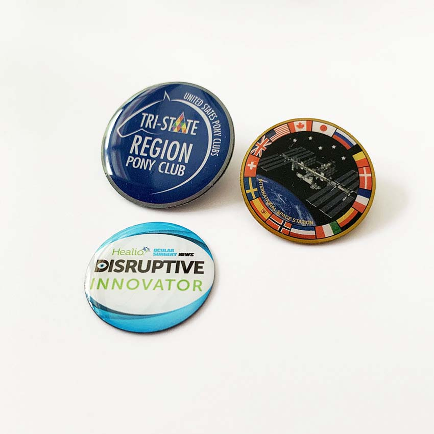 New Printed Badges Offset Printed Metal Badges Custom Security Police Gift Button Badges