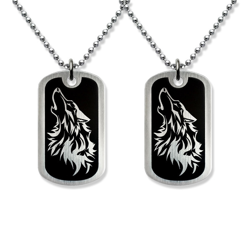 Cheap Custom Personalized Front and Back Qr Code with Printing Logo Metal Pet ID Dog Tag