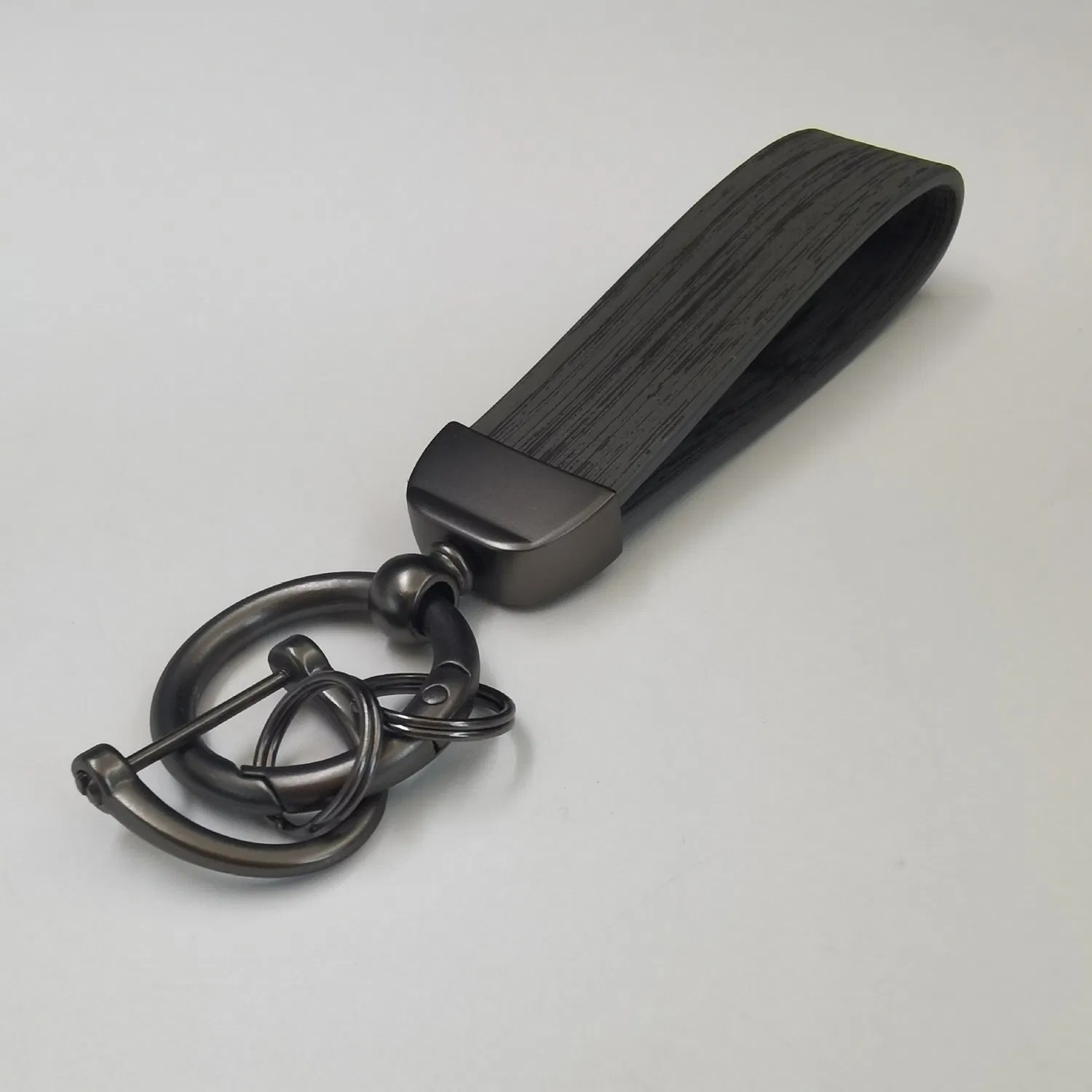 Wholesale Personalized Design Gifts Engraved Name Blank Keyring Key Chain Car Brand Logo Metal PU Custom Guangdong Leather Key Ring Keychain