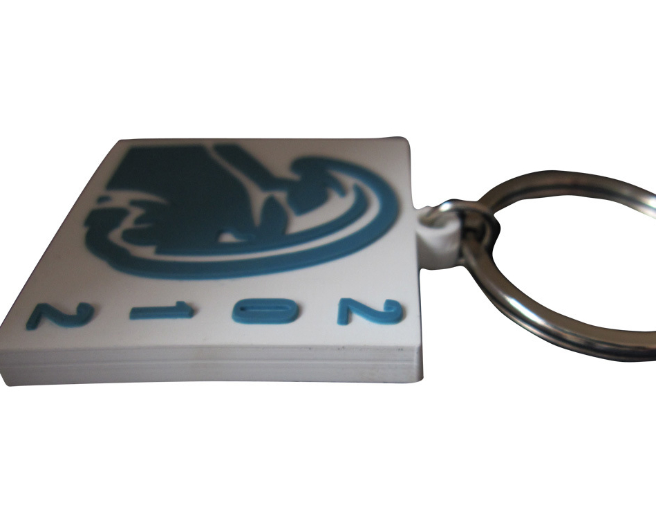 Custom Embossed 2D 3D Soft PVC Plastic Type Keychain Rubber with Keyring