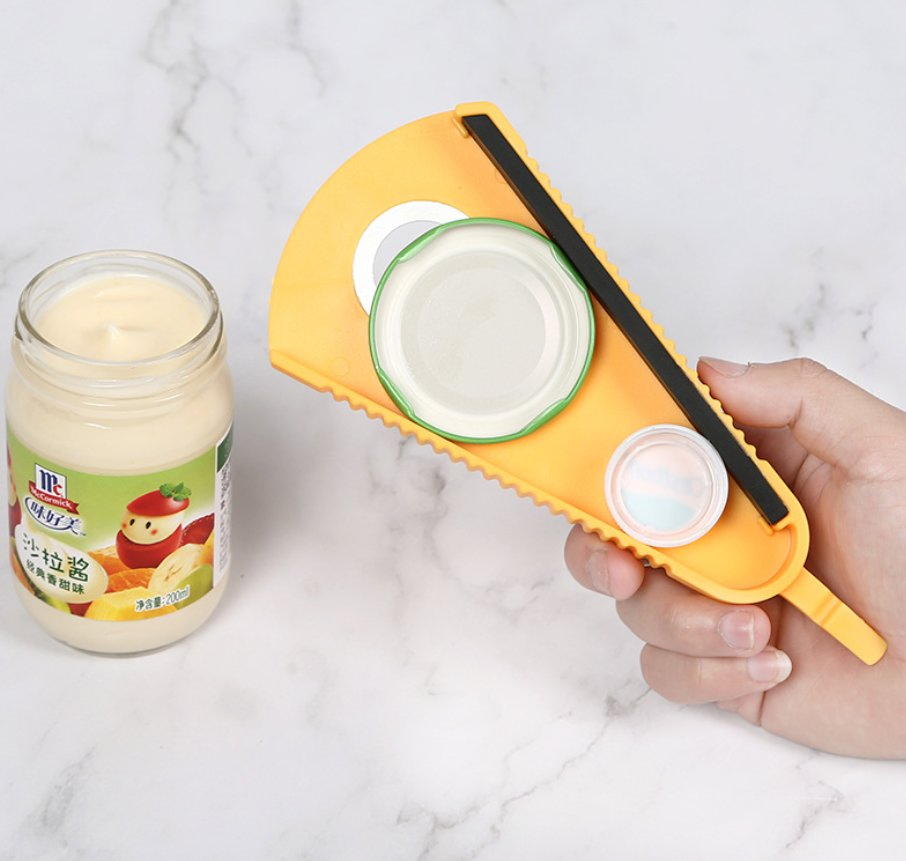 Multi-Function Plastic 3 in 1 Kitchen Tools Jar Can Bottle Opener