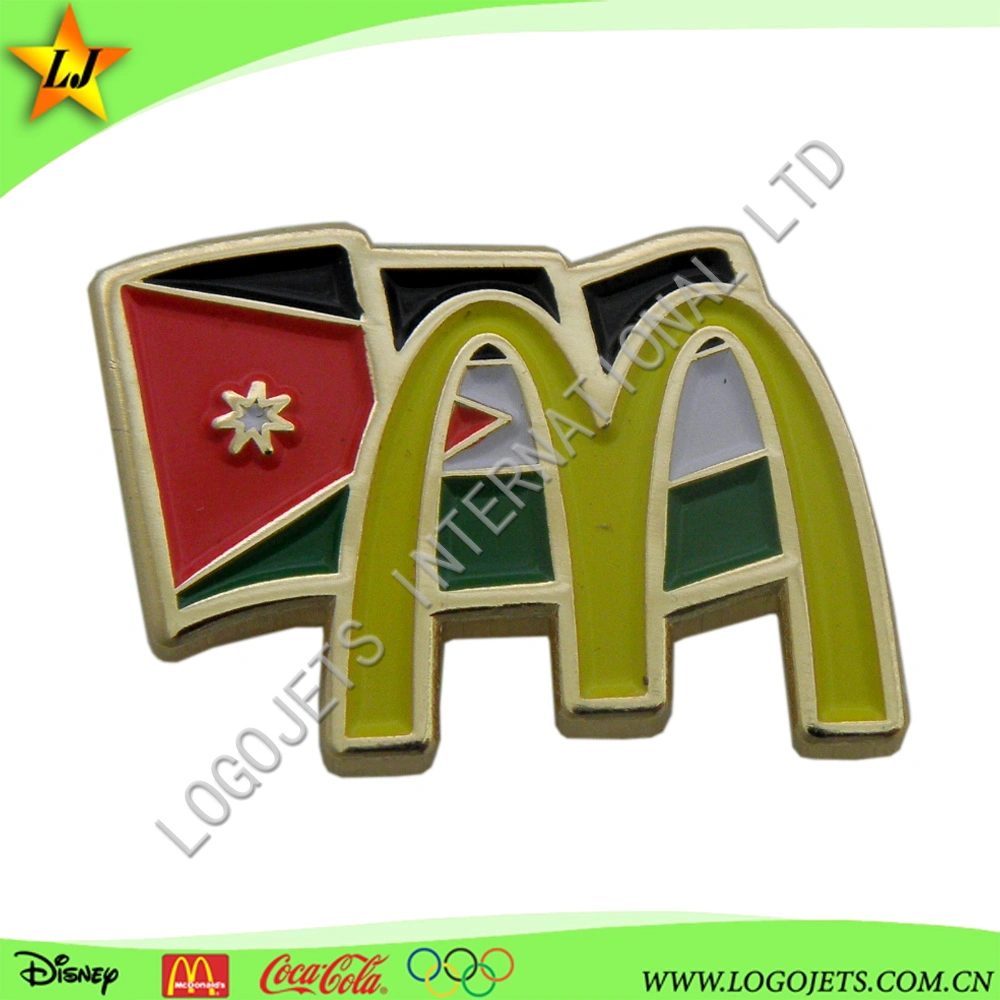 Wholesale Promotional Metal Craft Gifts Custom Macdonald Soft Enamel Metal Lapel Pin