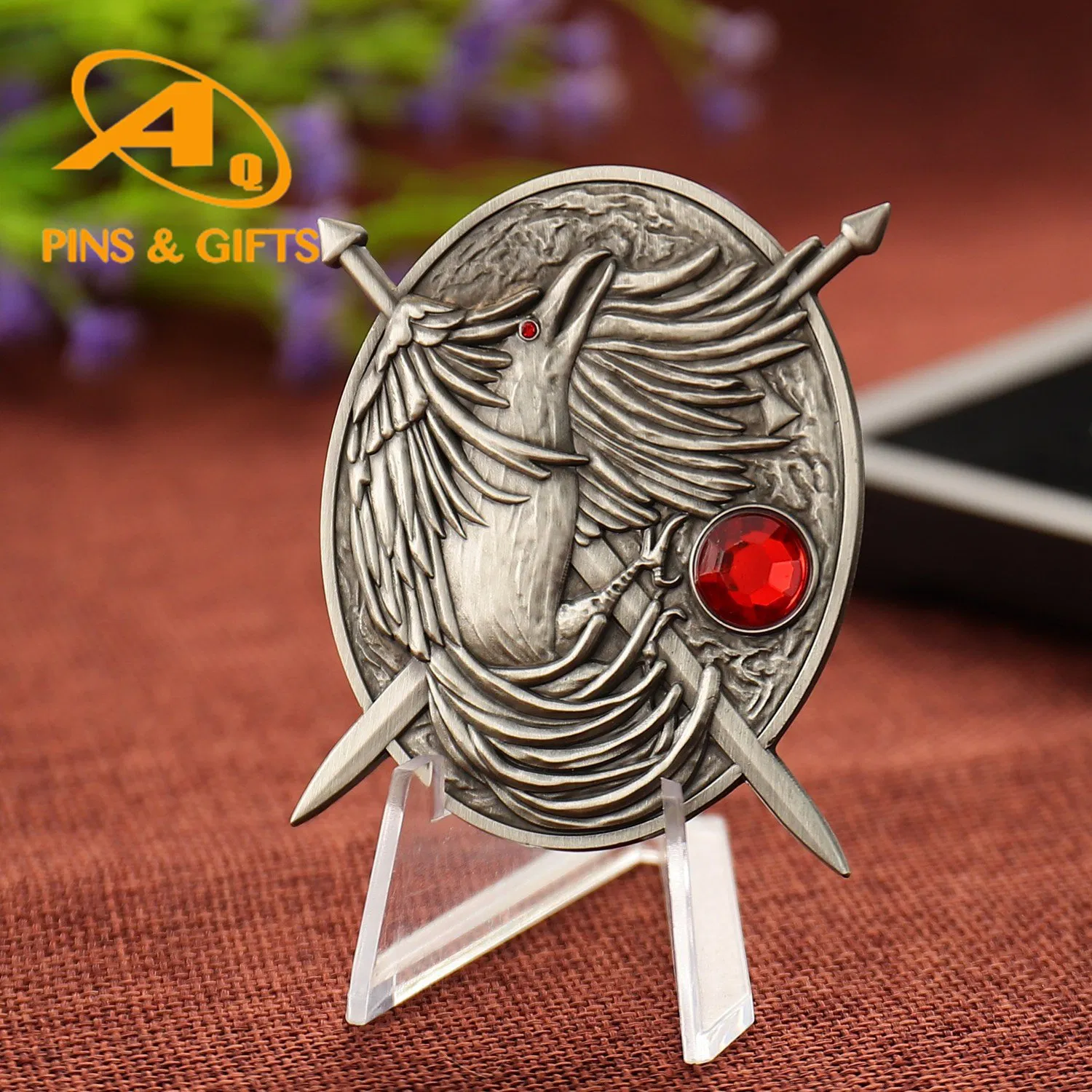 China Supplier Custom Gold UAE Military Police Badges Manufacturer Custom Metal Soft Hard Enamel Brooch Lapel Pin Badge