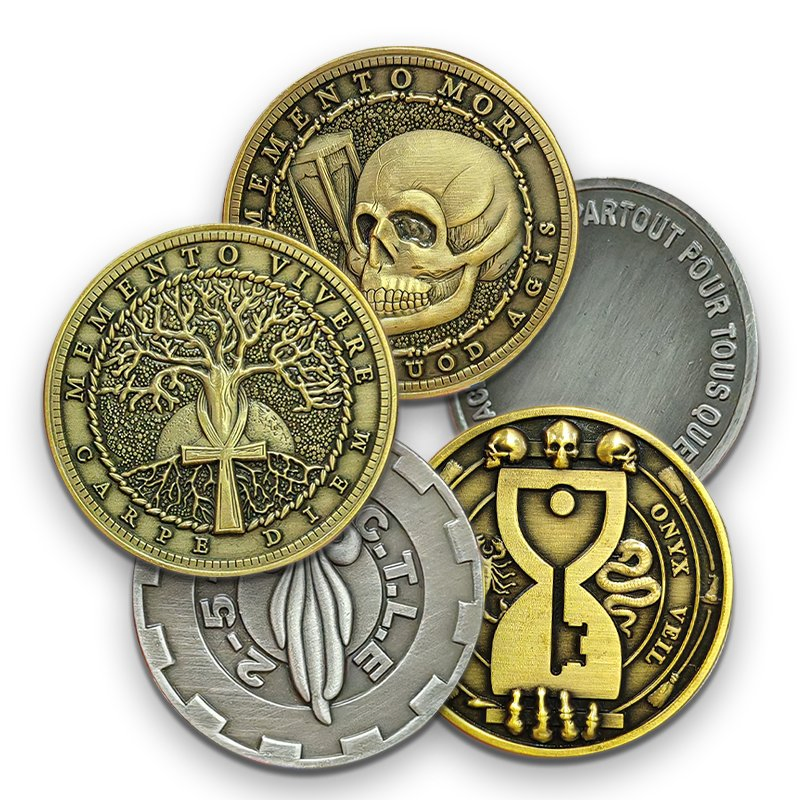 Custom 3D Challenge Coin 3mm 4mm Thickness Antique Plating 50mm Zinc Alloy Custom Metal Coins 3D
