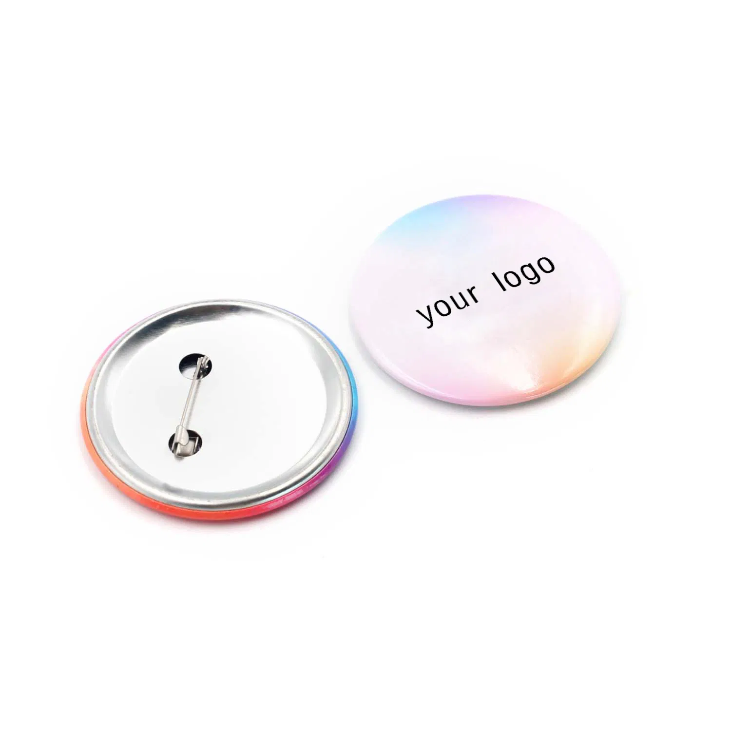 High Quality 56mm Button Badge Magnet Button Badge 32mm 1.25 Custom Logo Name Tinplated Button Badge