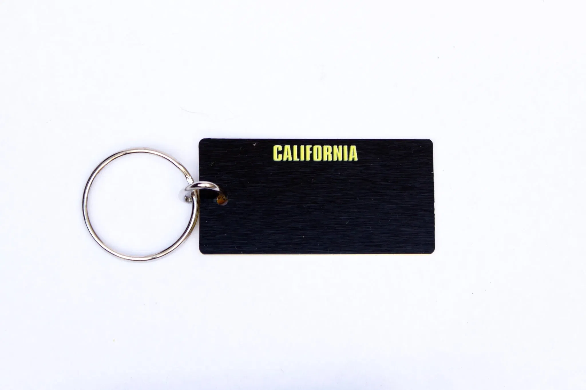 Wholesale Custom Promotional Tourist Souvenir 3D Embossed Metal Us State License Plate UV Printing Keychain