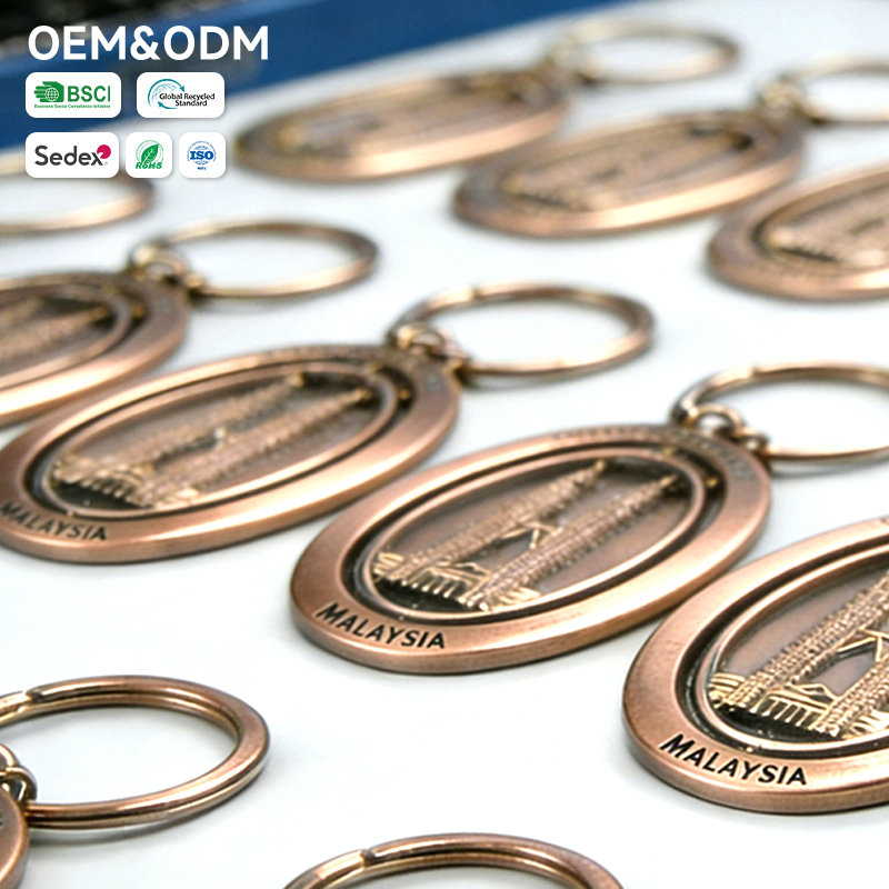 3D Embossed Japan FUJI Golden Keychain - Enamel Filled Chinese Landmark Tourist Souvenir Keychains