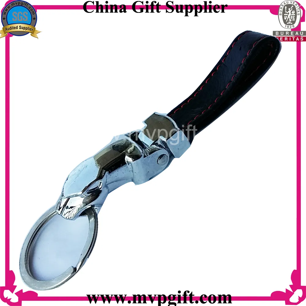 China Guangzhou Bepoken Custom Logo Metal Silver 3D Promotional Gift Key Ring