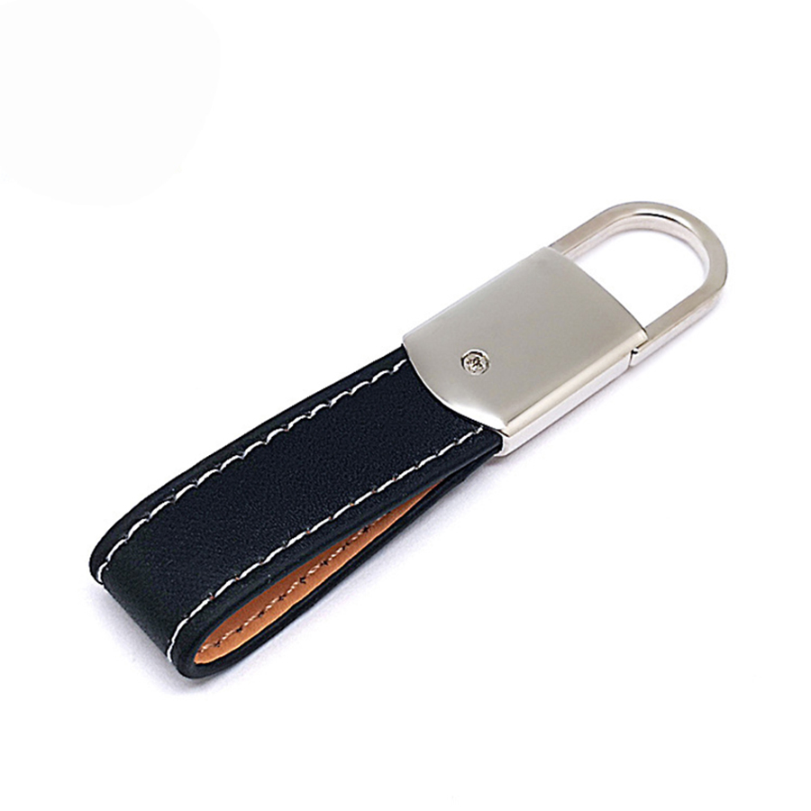 High Quality Zinc Alloy Metal Empty Custom Print Embossed Engraved Makeup Brand Car Logo Luxury Genuine Fashion PU Leather Key Chain