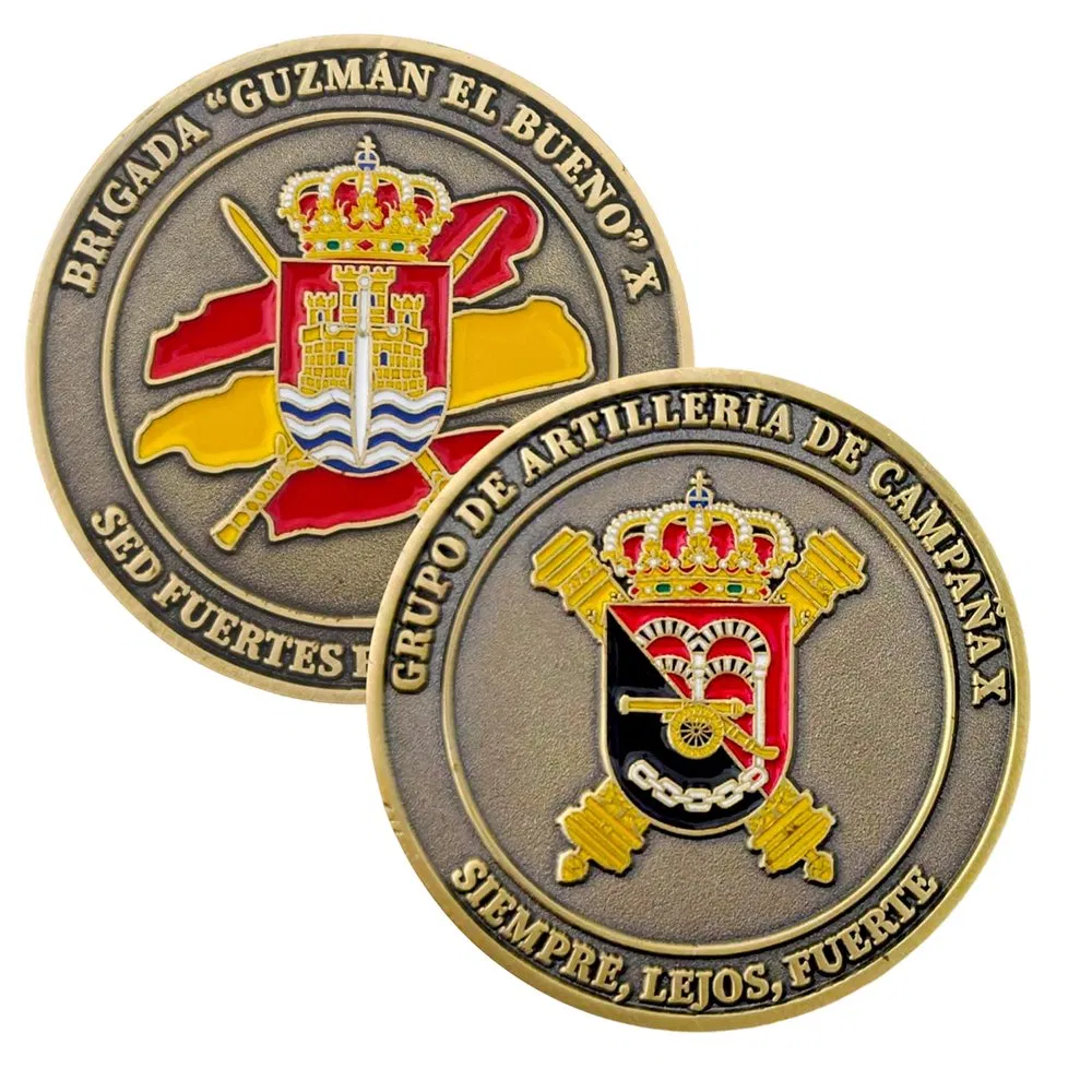 Factory Wholesale Custom Design Your Own Metal Soft Hard Enamel Naval Station Rota Tactical Leadership Program Tlp Spain Challenge Coins