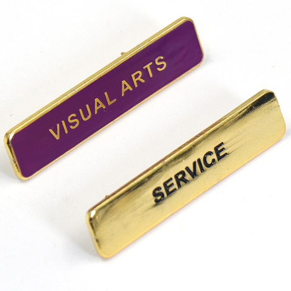 Factory Custom Made Gold Plated Metal Alloy Pin Brooch Manufacturer Customized Soft Enamel Breast Plate Bespoke Company Service Team Nameplate Badge