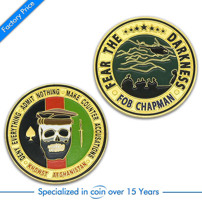 Promotion Stamping Metal Zinc Alloy Custom Enamel Challenge Souvenir Award Gold Coins