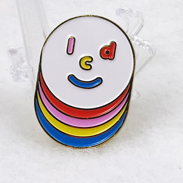 Custom Soft Enamel Bottle Shape Enamel Pins White Metal Painting Pin Badges