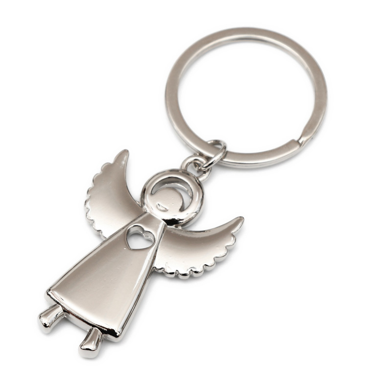 Customized Star Shape Stainless Steel ABS Blank Cute Fashion Promotional Gift Metal Key Ring
