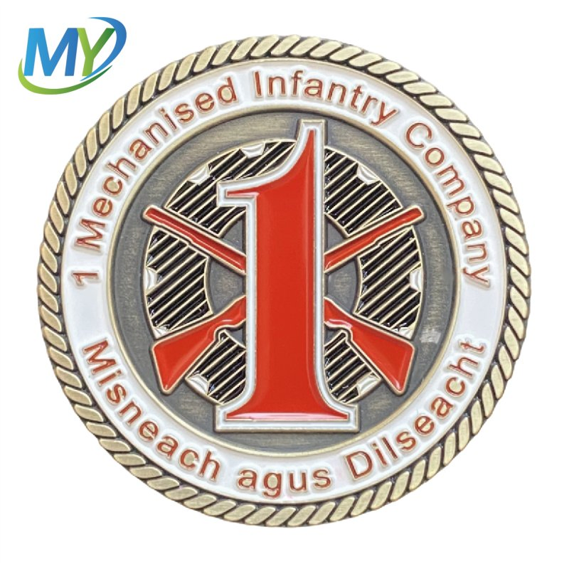Custom Design Souvenir Gift Promotion Hard Soft Enamel Metal Badge Challenge Coin