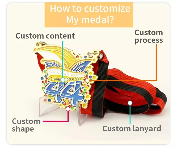 Enamel 3D Logo Medal