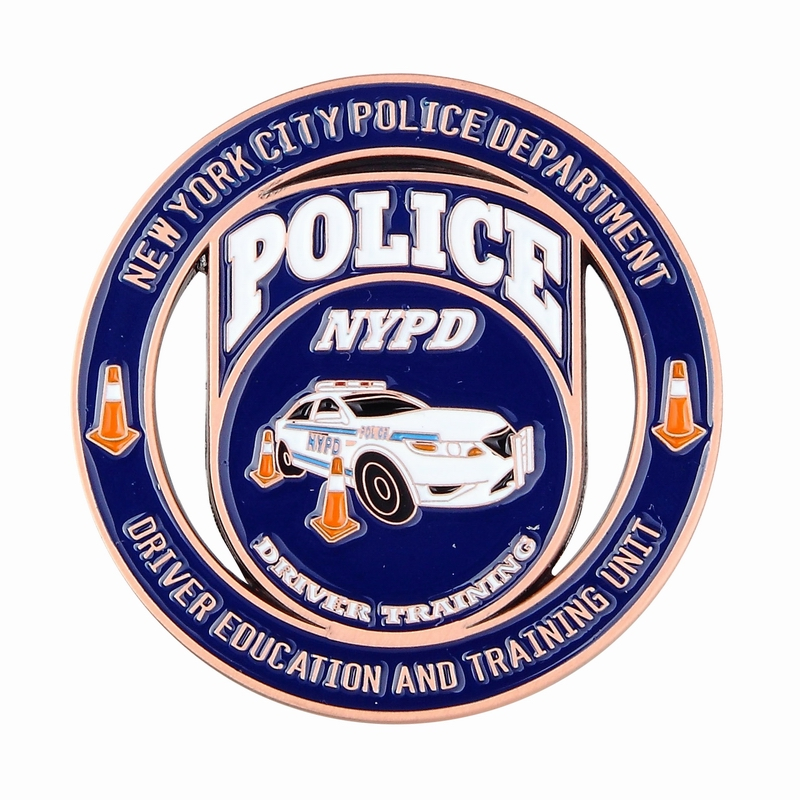 Factory Price Custom Logo Design Nypd Police Enforecement Fire Fighter Military Service Brass Enamel Challenge Coins