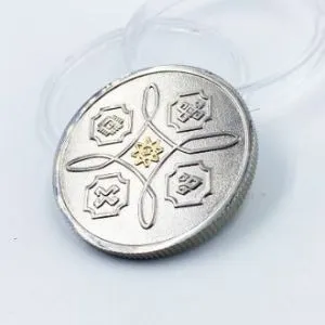 Silver metal coin