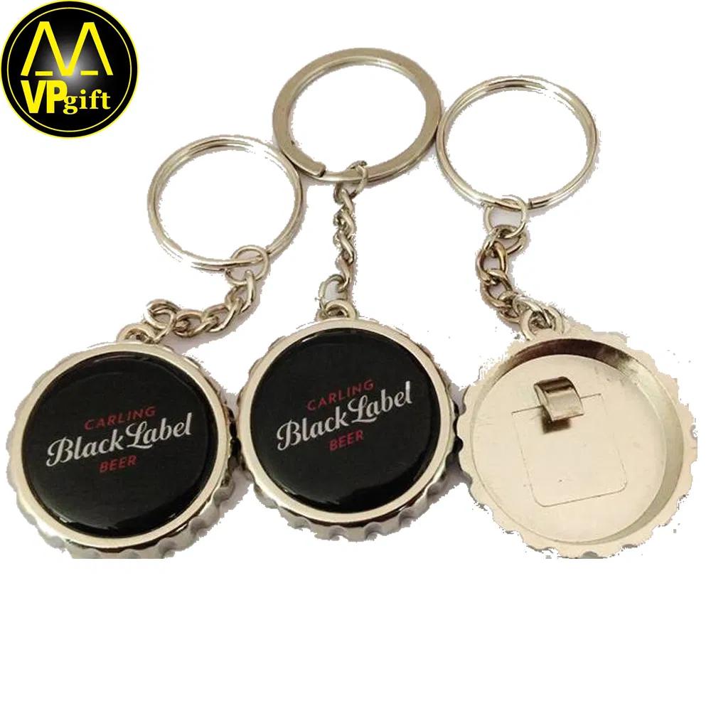China Custom OEM Metal Zinc Alloy Stainless Steel Enamel Printing Logo Promotional Gift Key Finder Multi Function Bottle Opener