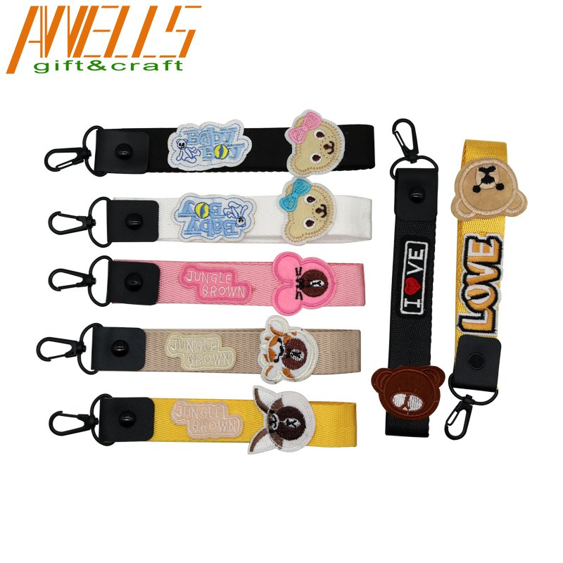 Custom Logo Lanyard Keychain with Strong Carabiner Hook