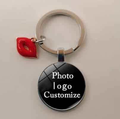 Customized Promotional Fashion Cute Tripio Sexy Unicorn Jelly Leather Metal Printing Couple Phone Keychain