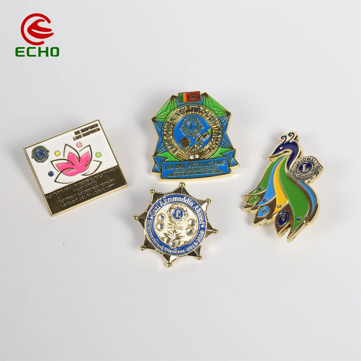 Custom Logo Nurse Name ID Metal Badge Blank Suit Lapel Pin Flag Badge