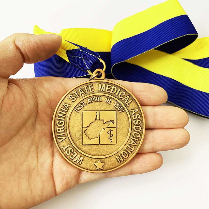 Custom High Quality and Low Price Prestigious Sports Medal with Elegant Ribbons: Perfect for Award Ceremonies &amp; Souvenirs
