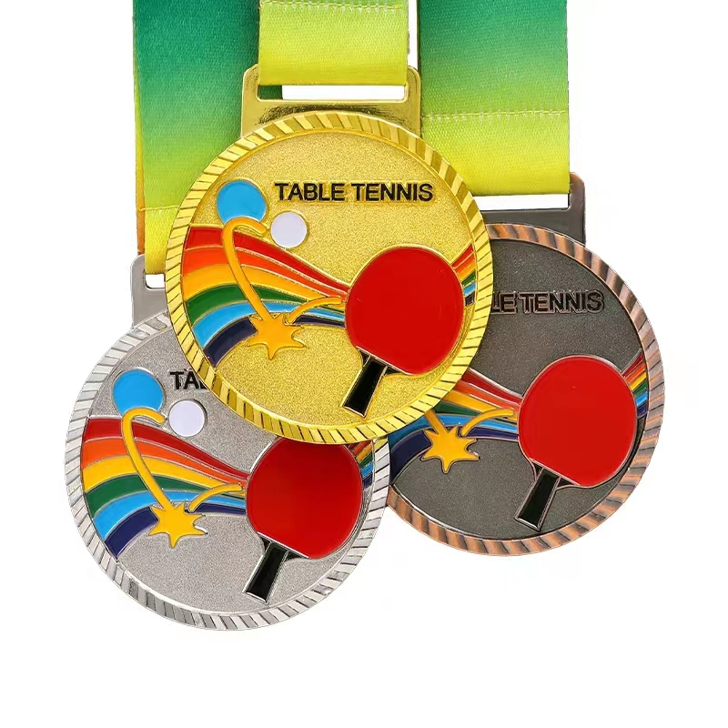 Wholesale Customized Awards Souvenir Metal Sports Trophy Zinc Alloy Sport Running Marathon Swimming Taekwondo Metal Medal