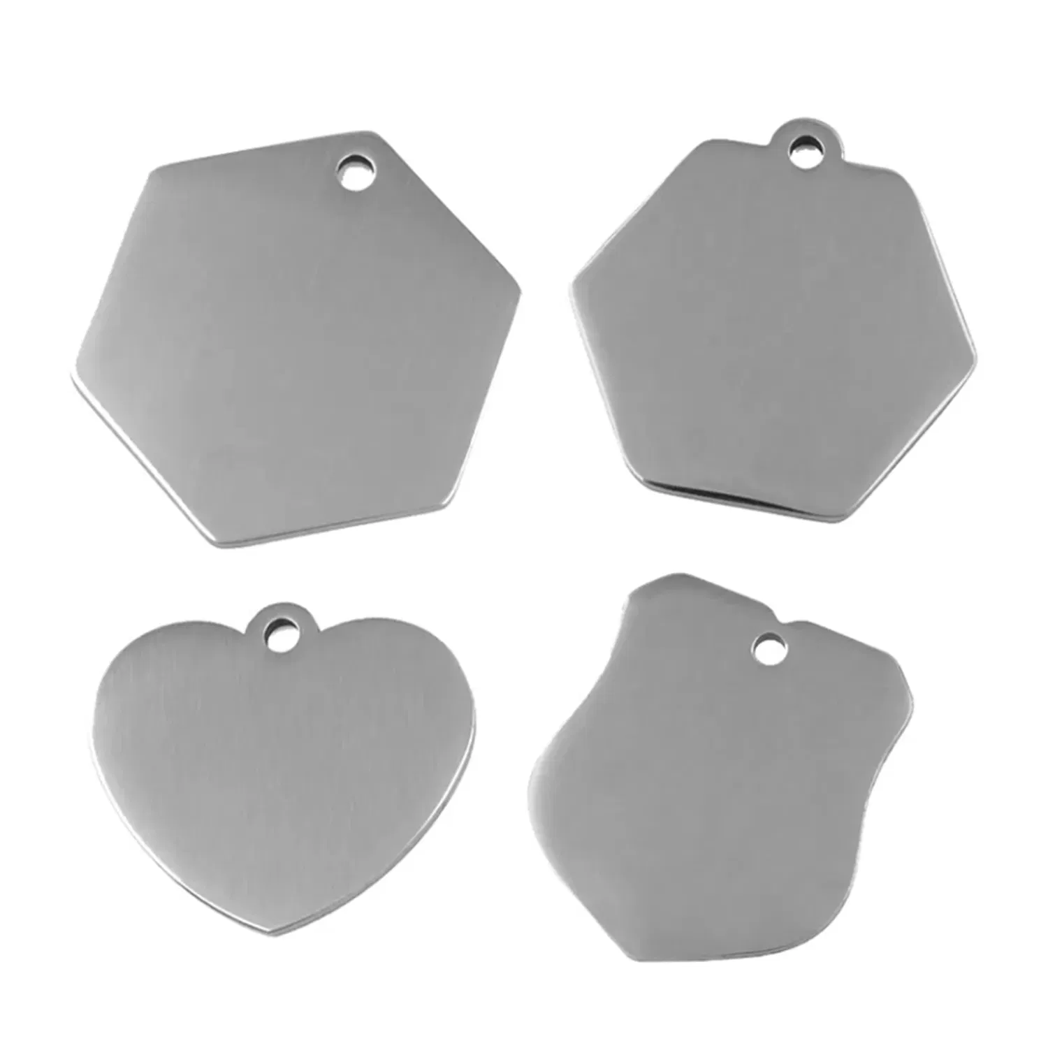 Custom Dog Tag Funny Double or Singe Engraved Stainless Steel Aluminum Personalized Design Cute Cat Dog Name Pet Tags