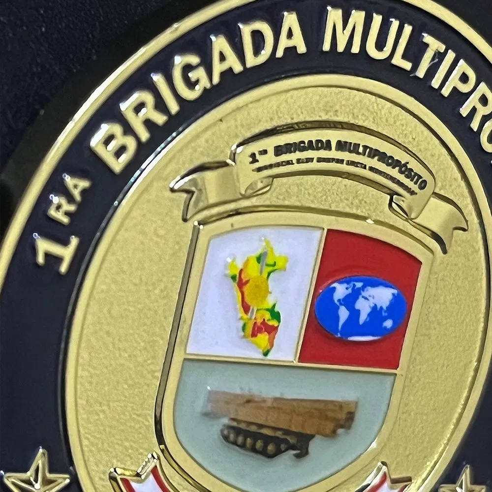 Customized 3D Style Metal Antique Gold Brass Plating Engraved Emblem Fantastic Polished Custom Challenge Coins for Souvenir